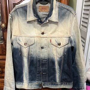 Levi's Men's Gradient Denim Jacket - Black and Cream